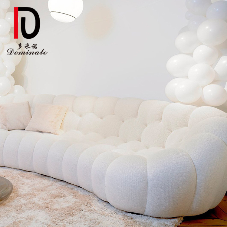 Modern Hot Sale simple fabric sofa designer model curved sofa pumpkin shaped living room furniture sofa