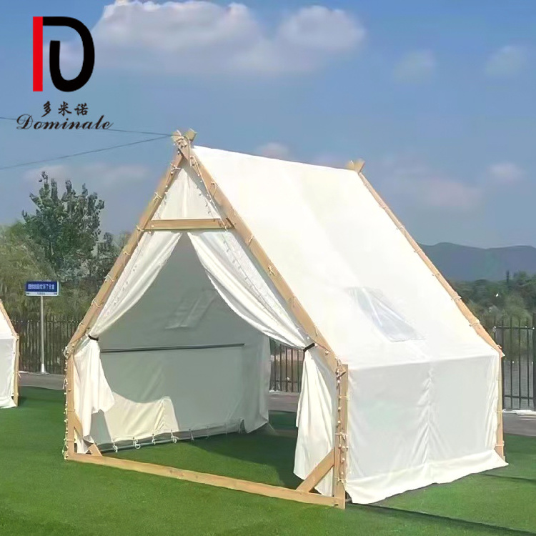 outdoor quality waterproof african camping hotel glamping house lodge safari tent with wood pole frame