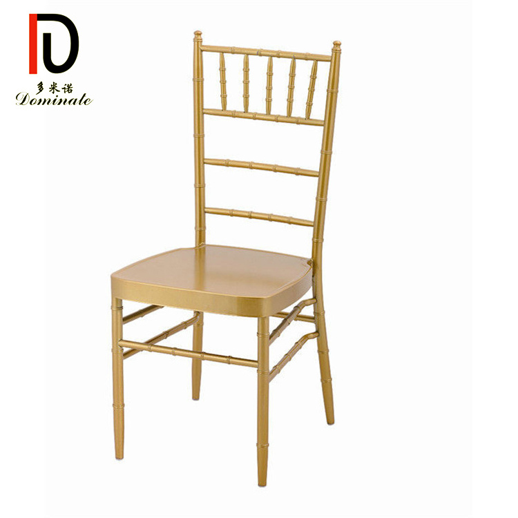 Hotel Furniture Commercial Banquet Iron Metal Gold Aluminum Hotell Hall Wedding Chair