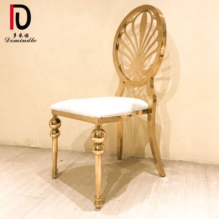 event rental gold stainless steel gold wedding dining chair for sale