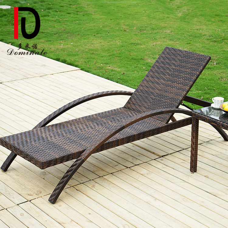 Outdoor Leisure Rattan Sun Fun Chaise Lounge Sunbed Furniture Daybed Sunbath Bed Beach Chair