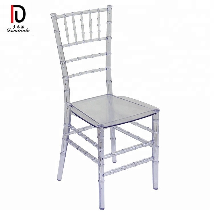 cheap stacking  commercial plastic clear pc crystal Acrylic Resin Rental Event Party wedding Bamboo  chiavari chairs