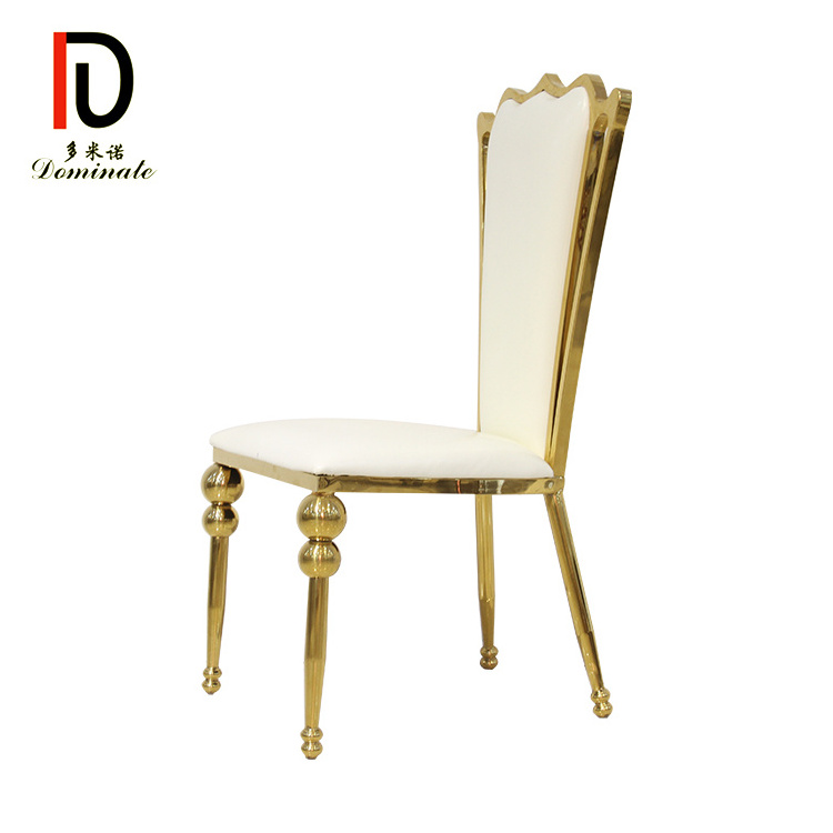 Modern Design Gold Stainless Steel Banquet Chair For Wedding  Party Event  Rental