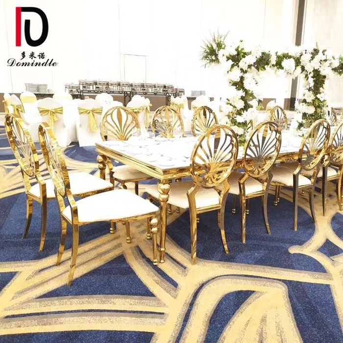 event rental gold stainless steel gold wedding dining chair for sale