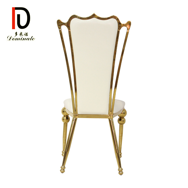 Modern Design Gold Stainless Steel Banquet Chair For Wedding  Party Event  Rental