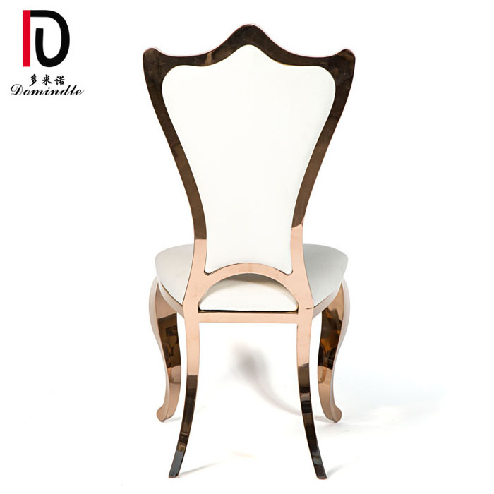 classical gold banquet stainless steel wedding dining chair