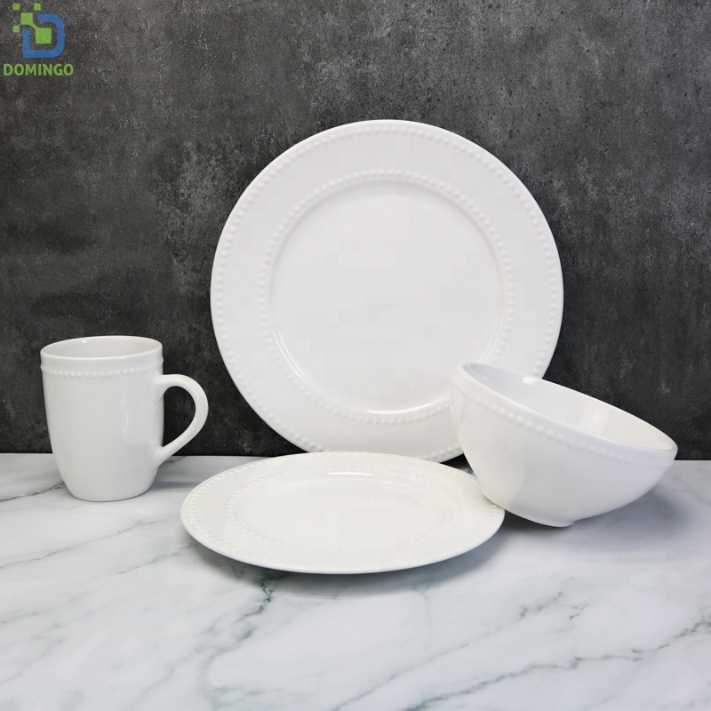 Ab Grade Plates Brist Shiny Dinnerware Porcelain Dinner Sets Under Glazed