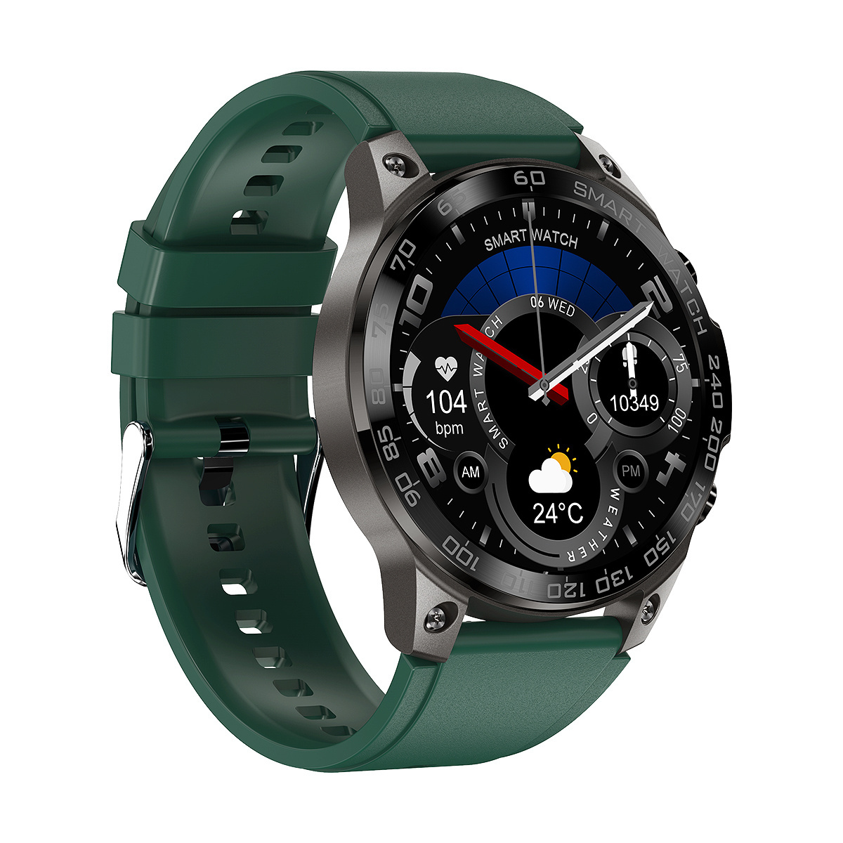 BT call smart watch DM50 sports stylish with blood oxygen, hear rate monitoring,NFC door access, long standby battery