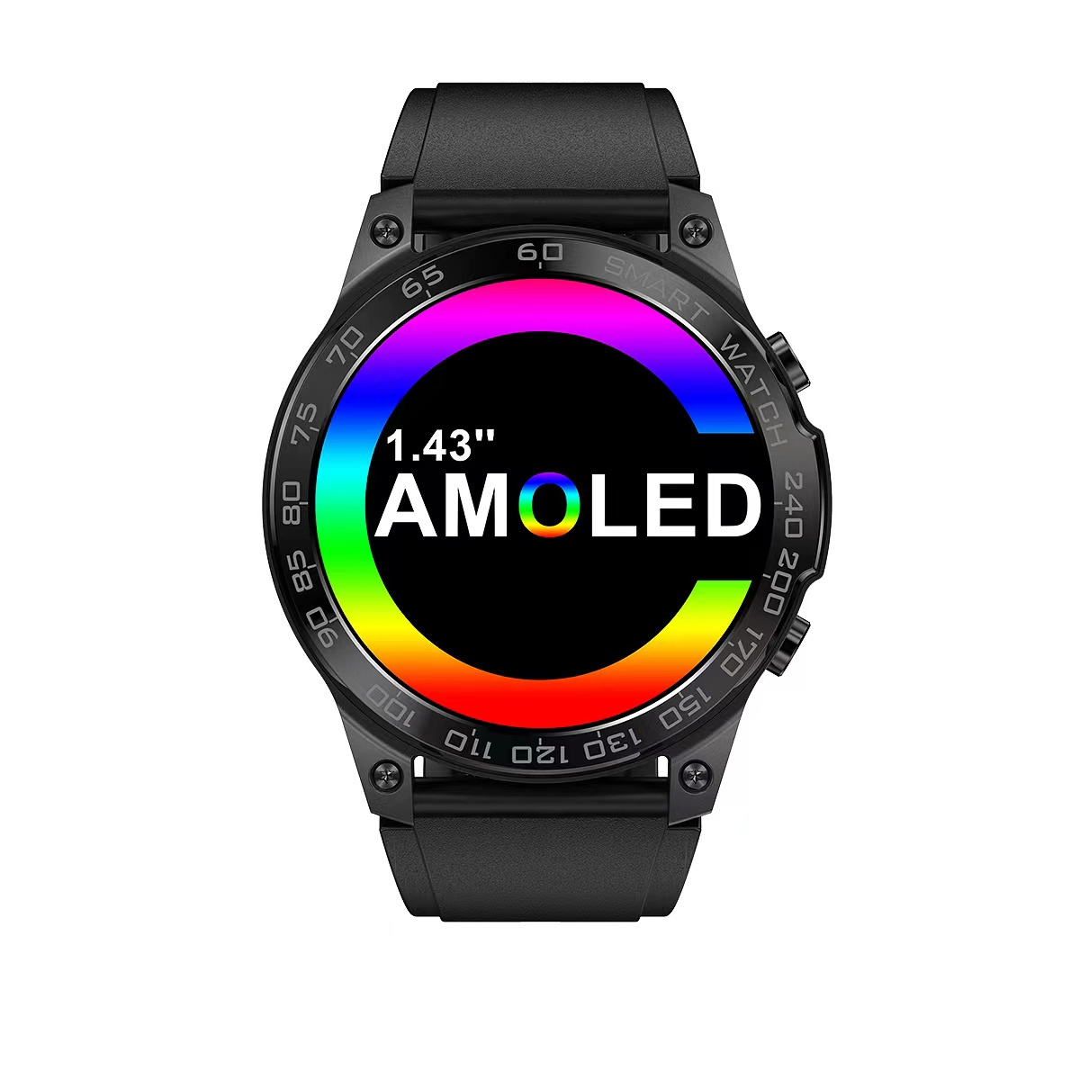 BT call smart watch DM50 sports stylish with blood oxygen, hear rate monitoring,NFC door access, long standby battery