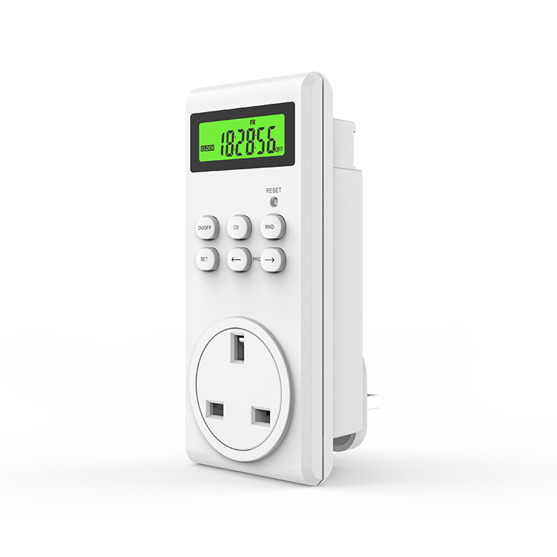 Beautiful Electronic Digital Weekly Timer Switch Socket with UK Plug Socket 19 Program Timer