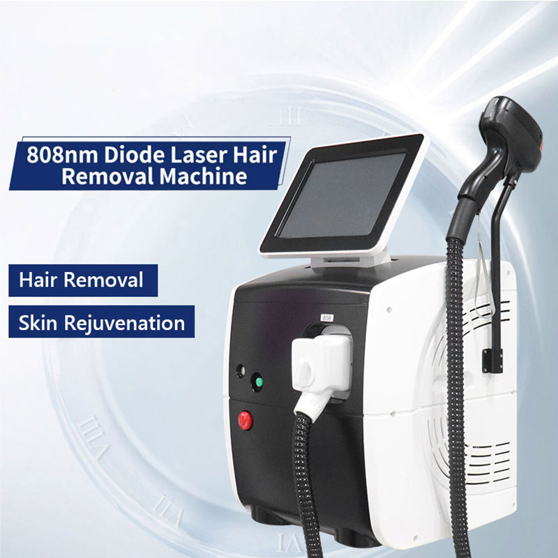 ice titanium hair laser diode electrolysis depilation laser diodo lazer removal machine 808nm 810nm for face and body