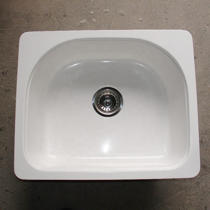 China Cheap Under Counter High Hardness Apron Style Vanity Single Bowl Kitchen Sink