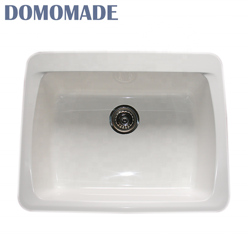 China Cheap Under Counter High Hardness Apron Style Vanity Single Bowl Kitchen Sink