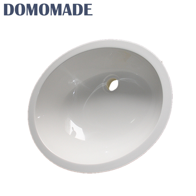 China Good Price Handmade Modern Bathroom White Acrylic Home Round Bathroom Basin