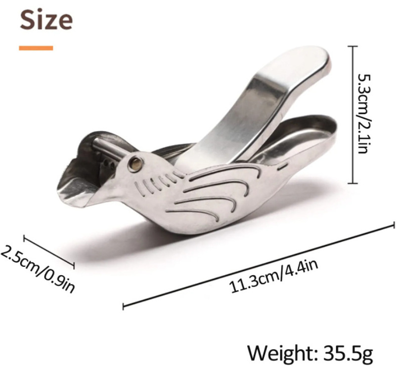 Kitchen Home Slip Tool 304 Stainless Steel Manual Hand Press Juicer Bird Lemon Fruit Slice Lime Squeezer