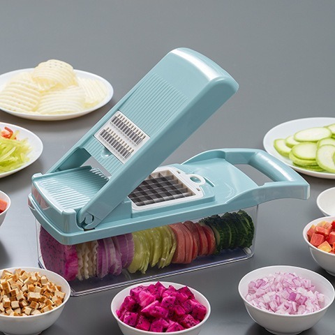 Hot Sale 9-in-1 Vegetable Chopper Mandoline Onion Slicer Cutter Multi-functional Hand Held Vegetable Chopper Onion Cutter