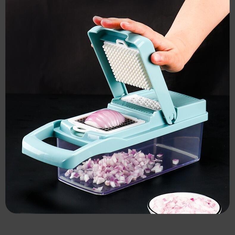 New Style Multi-functional Hand Held Manual Cutting Tool Onion Dicer Veggie Fruits And Slicer Potatoes Vegetable Chopper