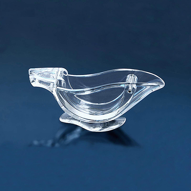 Bird-Shaped Clear Acrylic Crystal Plastic Art Bird Shaped Stainless Steel Fruit Lemon & Lime Slice Press Squeezers