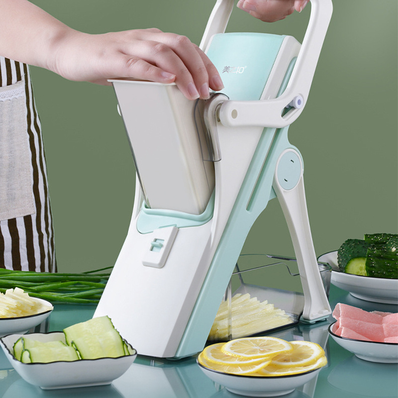 5 In 1 Kitchen Gadgets Multifunction Fruit Food Frozen Meat Onion Manual Chopper Vegetable Cutter Slicer Chopper