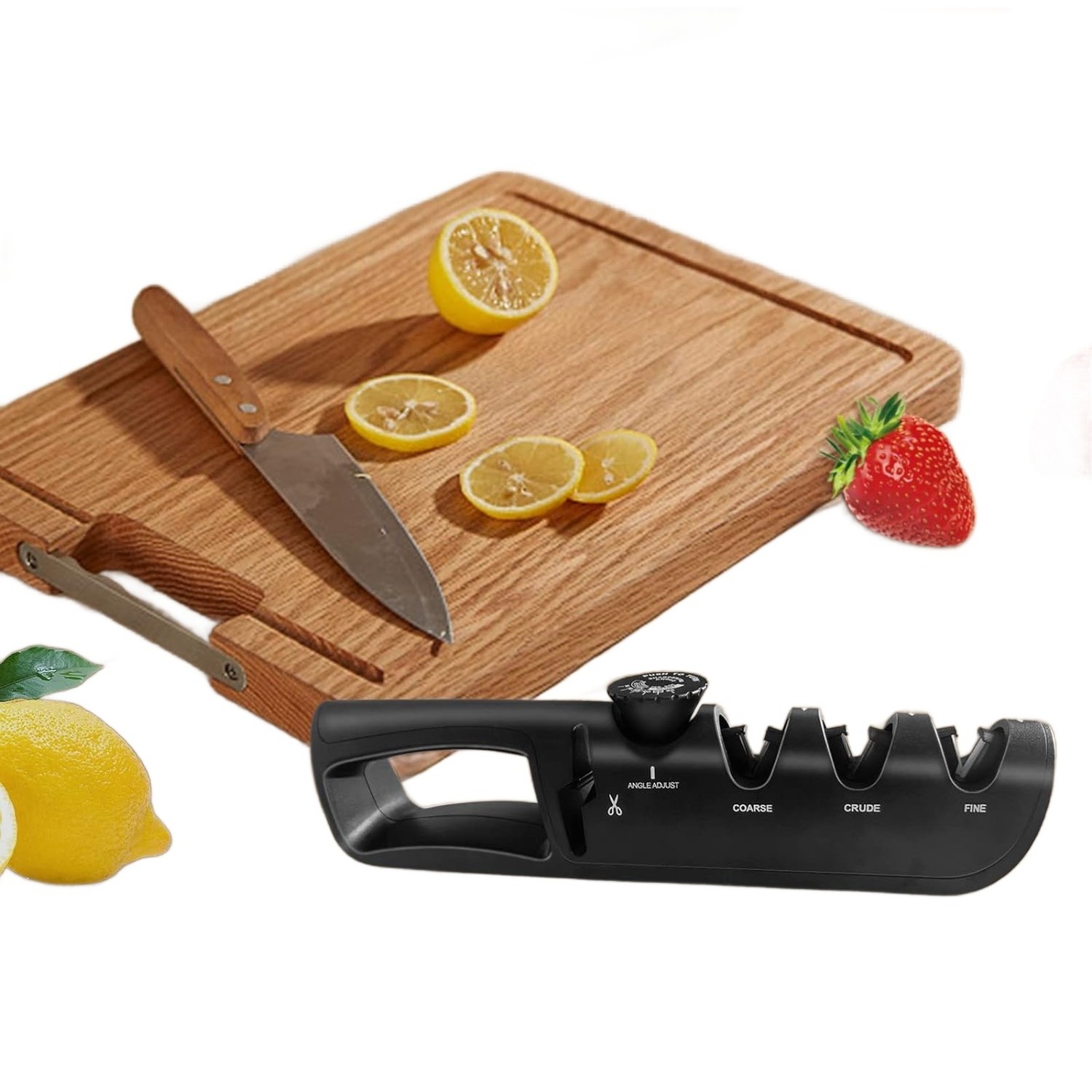 High Quality Knife Sharpener 3-Slot Kitchen Professional Rolling Knives Sharpener Grinder Fast Sharpening Tool