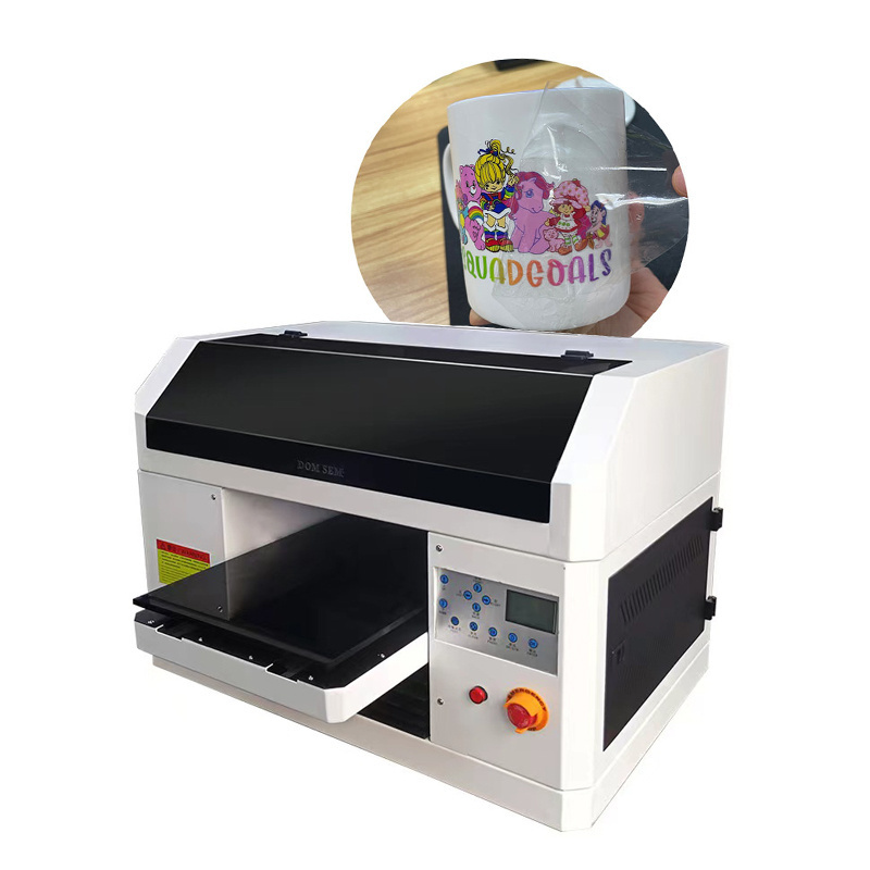 DOMSEM Inkjet A3+ Uv Printer product printing machine Uv Spot wood acrylic Printer 3050 continuous inkjet  Uv Flatbed Printer