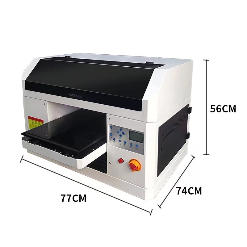 DOMSEM Inkjet A3+ Uv Printer product printing machine Uv Spot wood acrylic Printer 3050 continuous inkjet  Uv Flatbed Printer