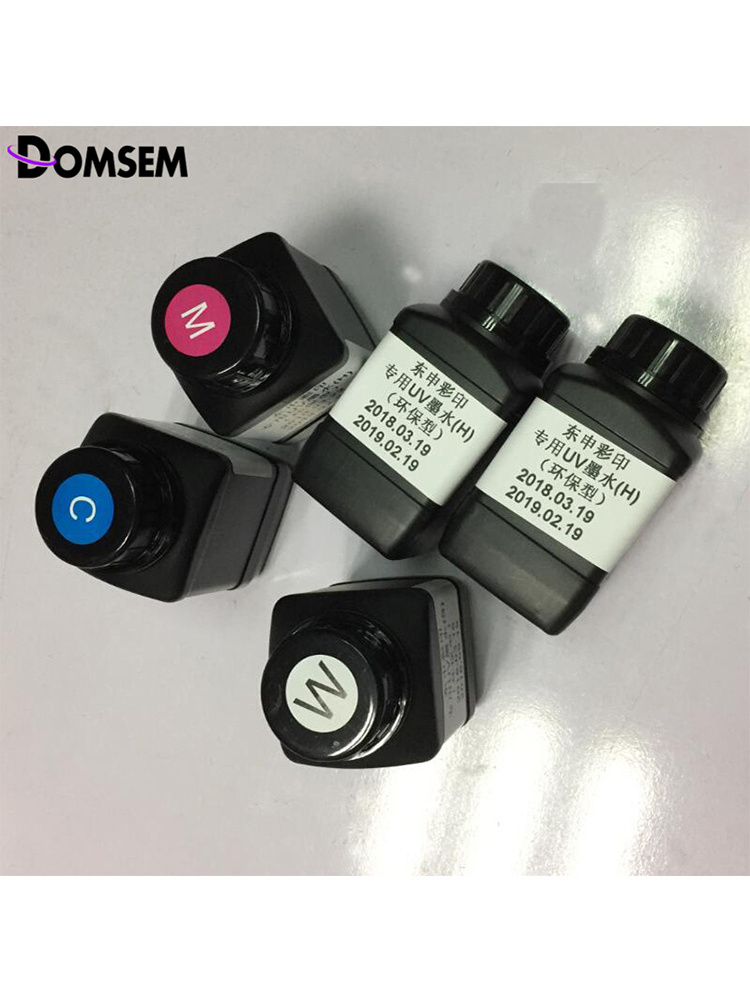 DOMSEM High Quality Uv Led Ink For Epson Printhead Dx4 Dx5 Dx7 Xp600 Tx800 Printer printing Ink