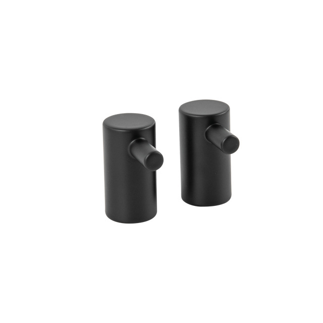 Wall mounted Matt Black  singe robe  Hooks,Bathroom Hardware Accessories Hook  for Bathroom Kitchen