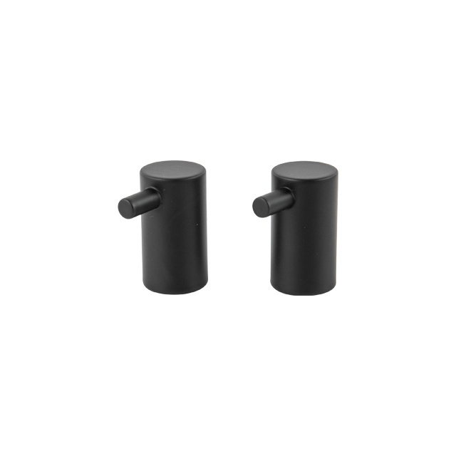 Wall mounted Matt Black  singe robe  Hooks,Bathroom Hardware Accessories Hook  for Bathroom Kitchen