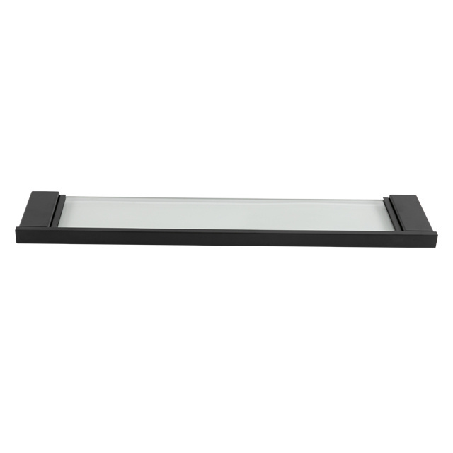 Bathroom accessories  wall mounted stainless steel  single tier glass shelf for Bathroom