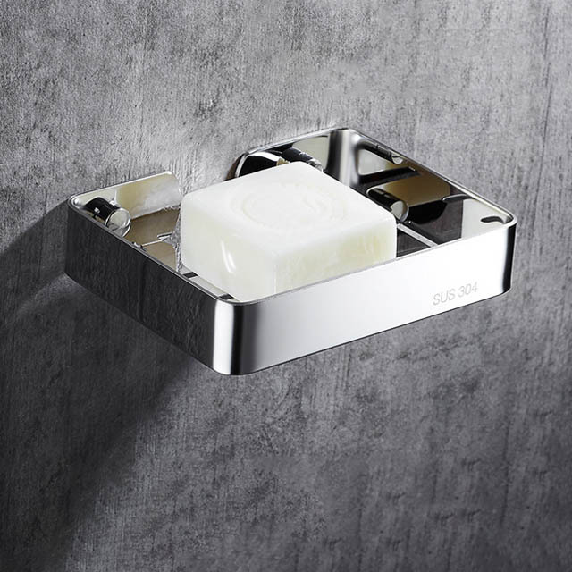 304 stainless steel Wall  mounted Soap dish holder   for bathroom