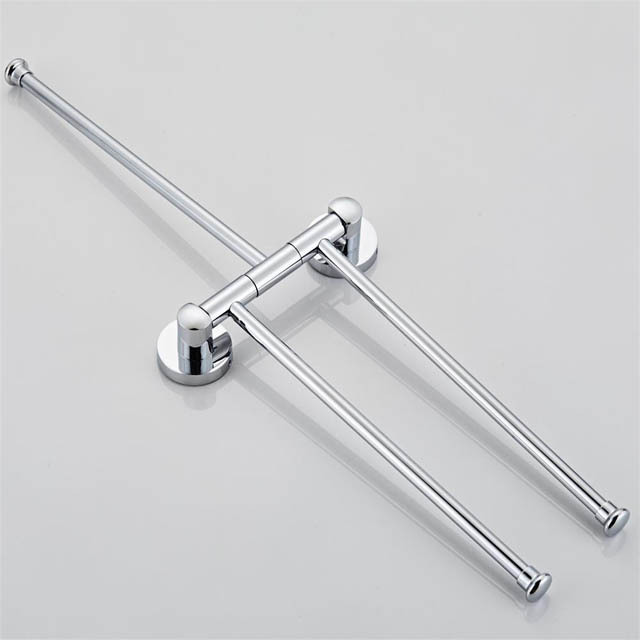 Stainless Steel 304 wall mounted  Bathroom 3-Bar Folding Towel Rack Rotating Towel Rack