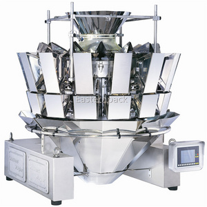 Automatic high accuracy  2 4 6 10 14 24 head multihead weighing filling vffs packaging food snack packing machine