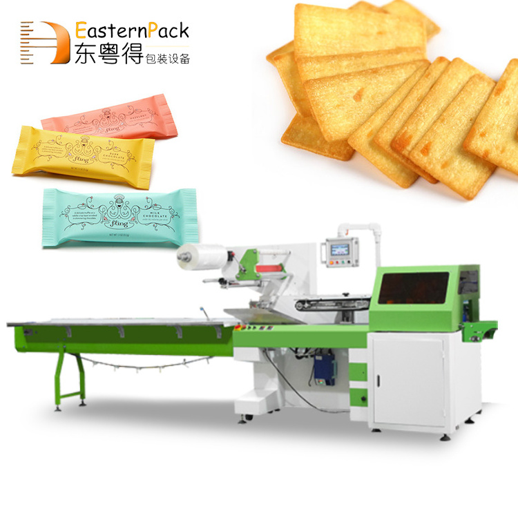 Servo Three Side Pita Tortillas Pack Bag Packing Naan Bread Packaging Machine