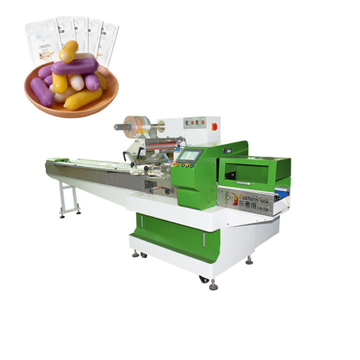 Packaging Machinery Automatic Bag Twist Tie 4 Pcs Sliced Bread Flow Packing Machine