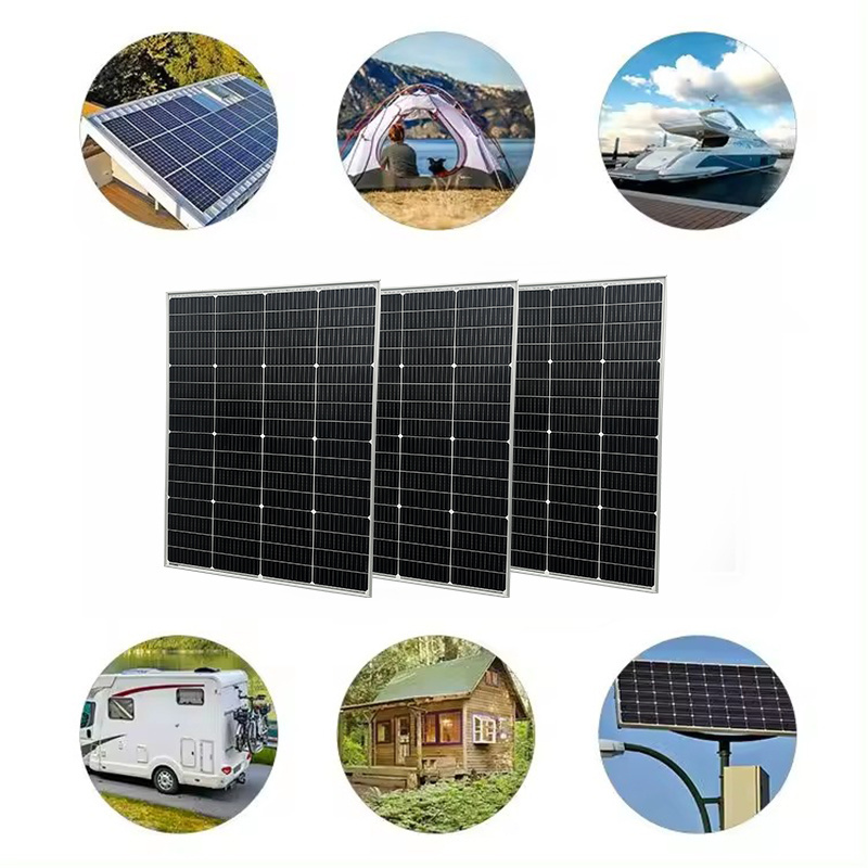 Manufacture 700w 690w 680w 670 watt Bifacial Shingled Solar Power Panel Mono Home Use 1000w Solar Panel Complete Kit