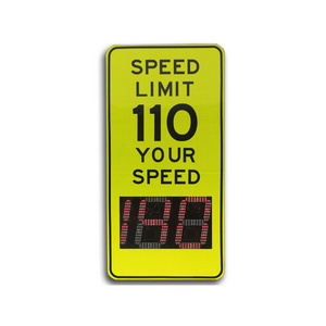 Solar power outdoor radar speed sign used for speed detect with speed feedback sign