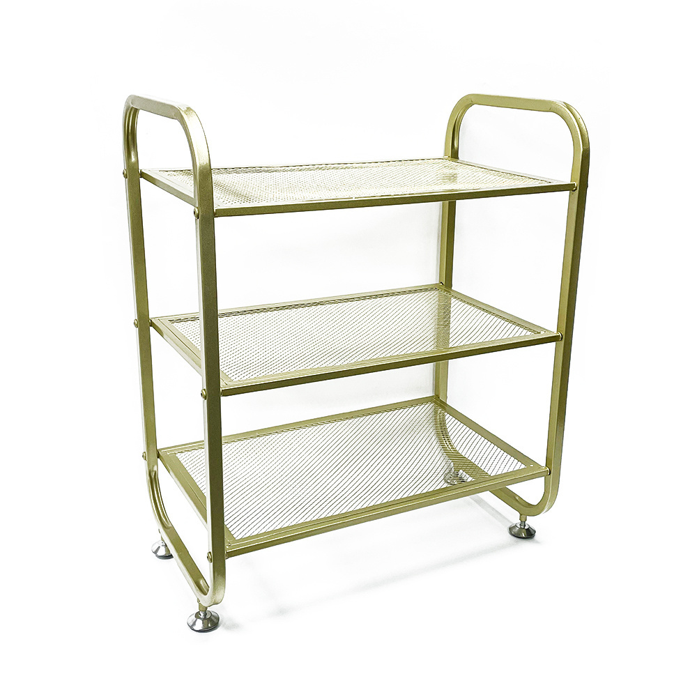 The world's best-selling product three layers of large-capacity cabinet-style iron fine mesh shoe rack