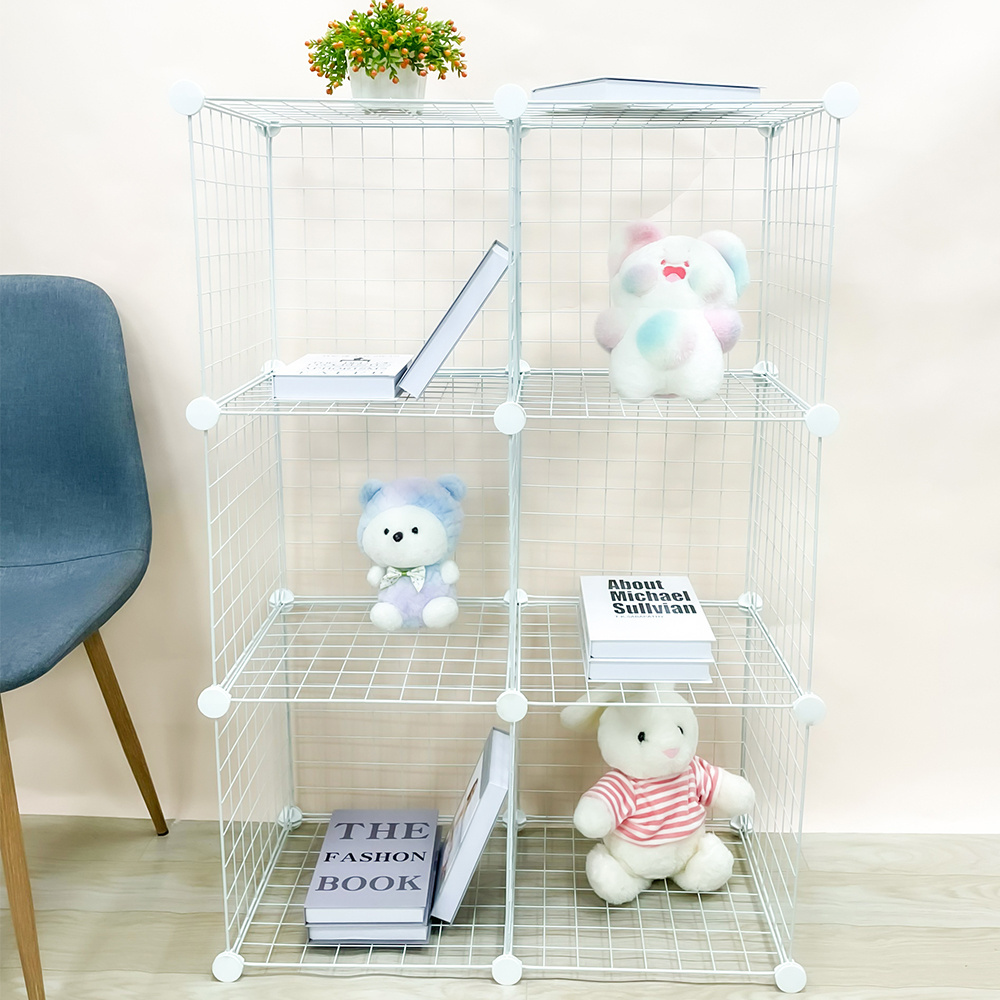 Cabinet And Modular Metal Storage Shelving Grids Cubes Wire Mesh Shelves And Rack