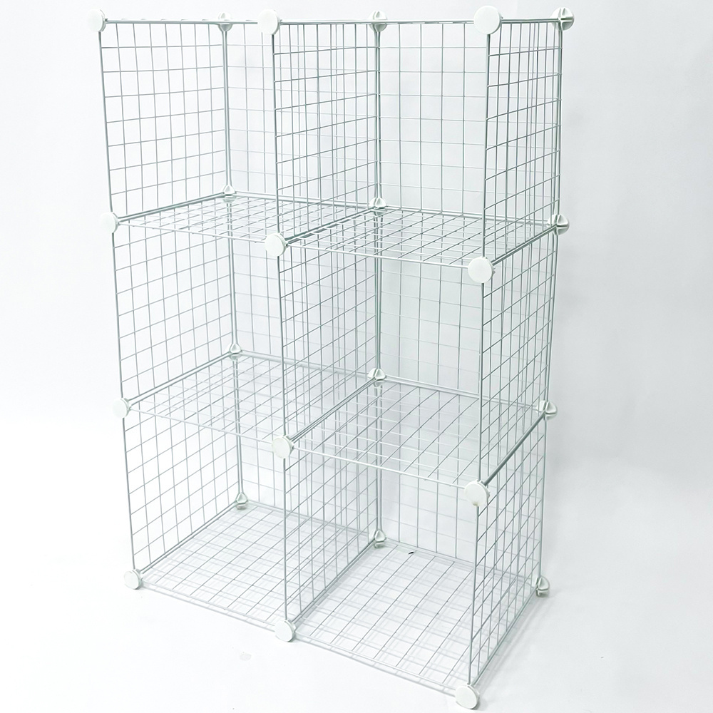 Cabinet And Modular Metal Storage Shelving Grids Cubes Wire Mesh Shelves And Rack