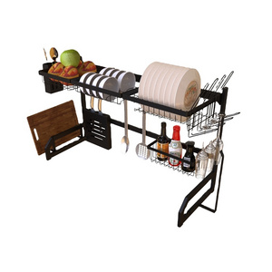 High quality above sink dish and chopstick spoon storage rack kitchen metal storage rack