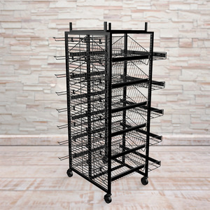 Metal Supermarket Display Stand Candy Display Rack with Shelves for Retail Store