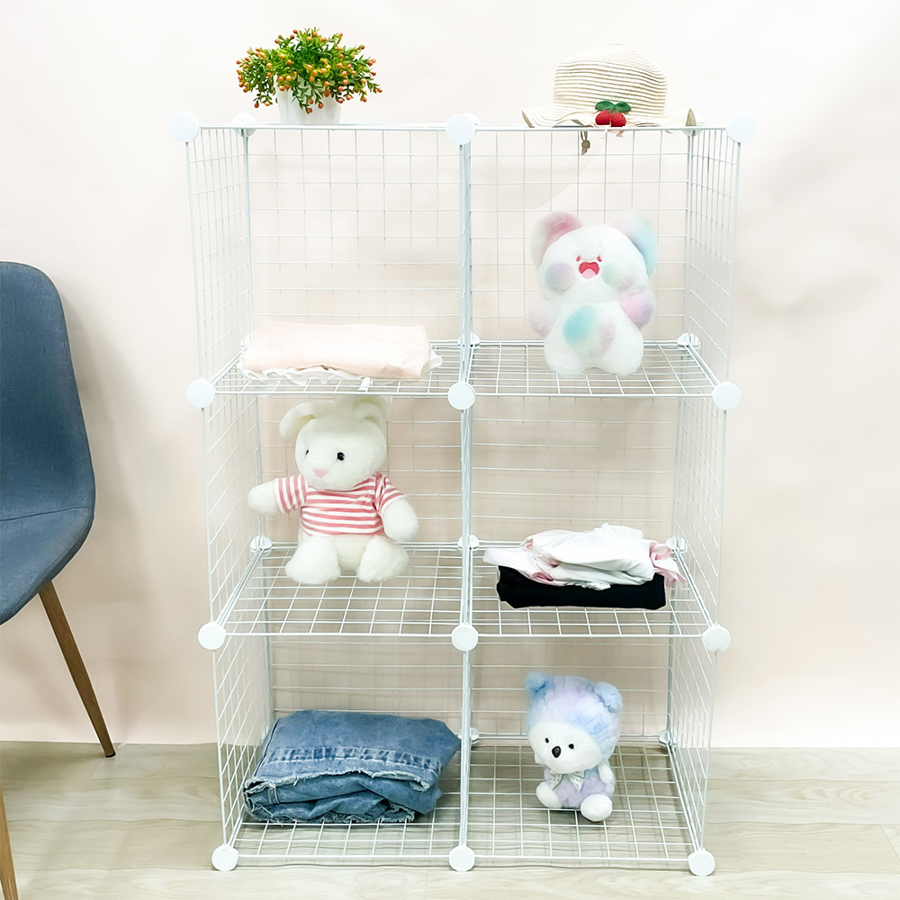 Cabinet And Modular Metal Storage Shelving Grids Cubes Wire Mesh Shelves And Rack