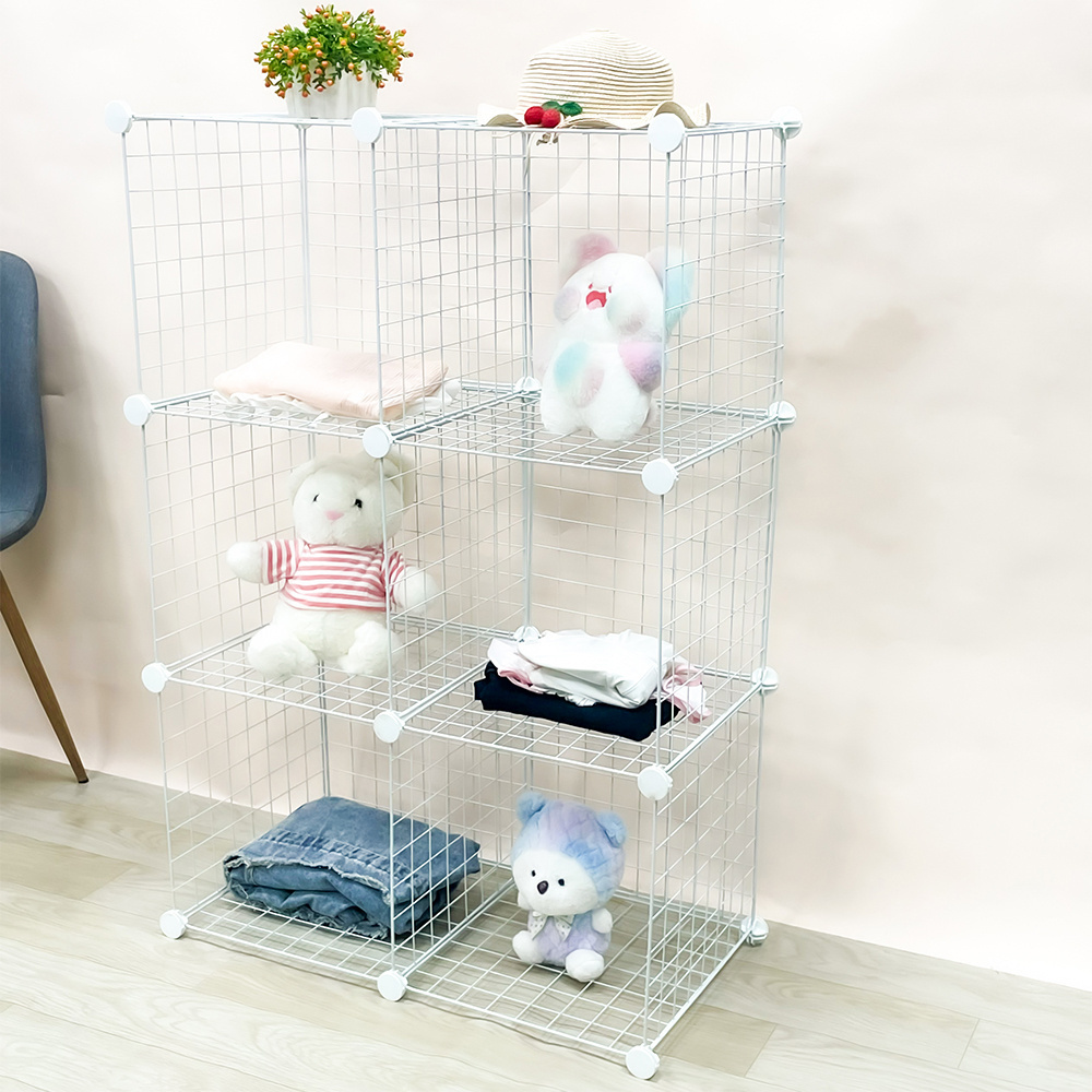 Cabinet And Modular Metal Storage Shelving Grids Cubes Wire Mesh Shelves And Rack