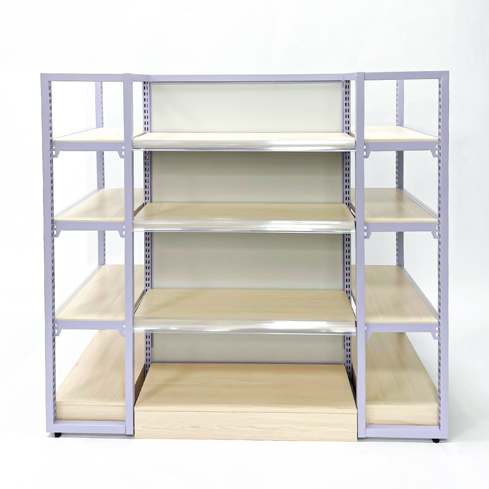 Wooden Supermarket Shelves Display Racks and Shelves Light-duty store display