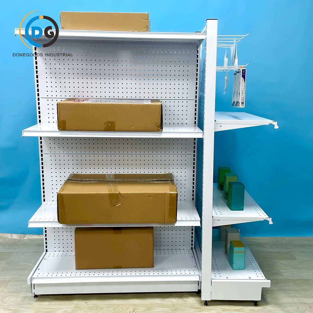 DONEGOODS Shelf Company Supermarket Shelves Retail Shop Shelving Display Steel Rack Store Gondola