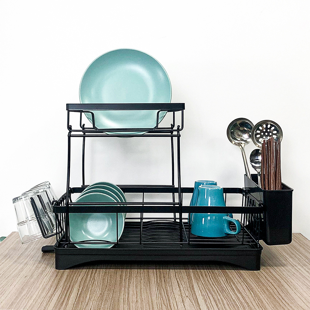 With Draw-Out Water Traytableware  Storage Holders  Can Store Tableware Drying Dish Drainer Rack