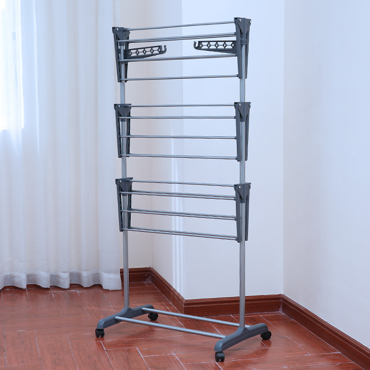 Clothes Rack Clothing Garment Rack Metal Portable Travel Garment Folding Clothes Rack