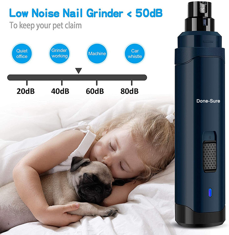 Usb Rechargeable Auto Pet Cat Pet Nail Grinder Dogs Electric Dog Nail Trimmer Electric Dog Pet Nail Grinder