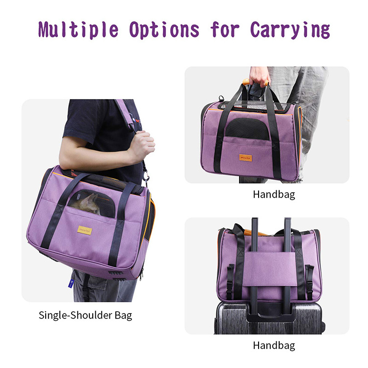 Airline Approved Luxury Puppy Travel Carry Bag Cat Dog Carrier For Pet